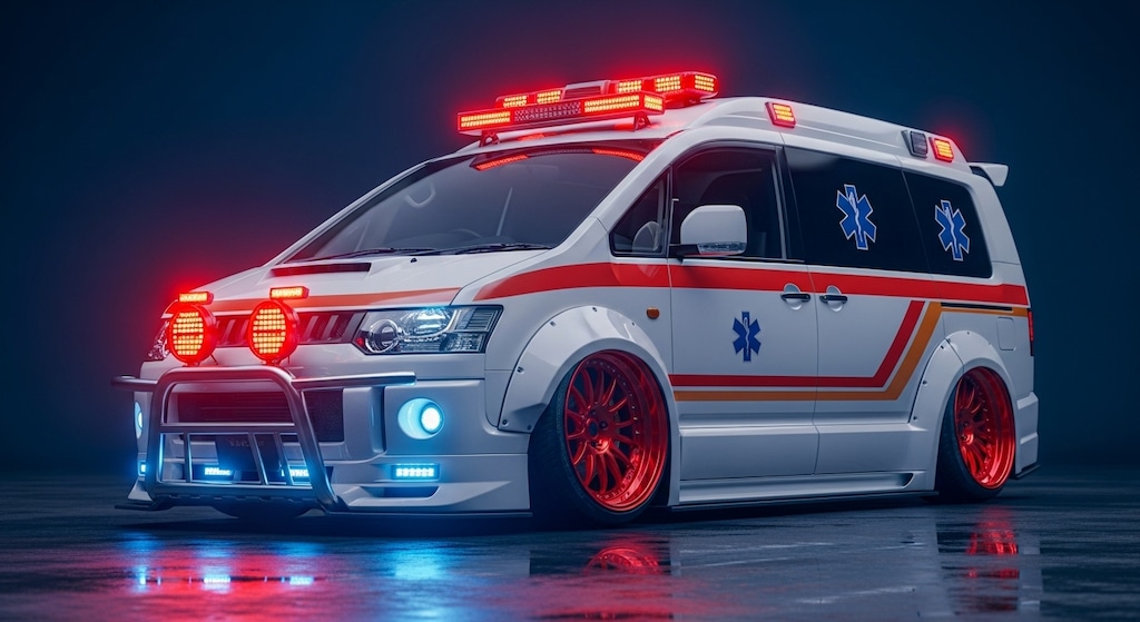 デリカ救急車のドリ車