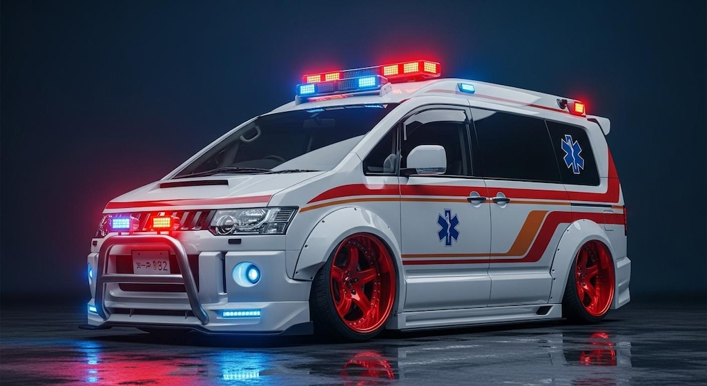 デリカ救急車のドリ車