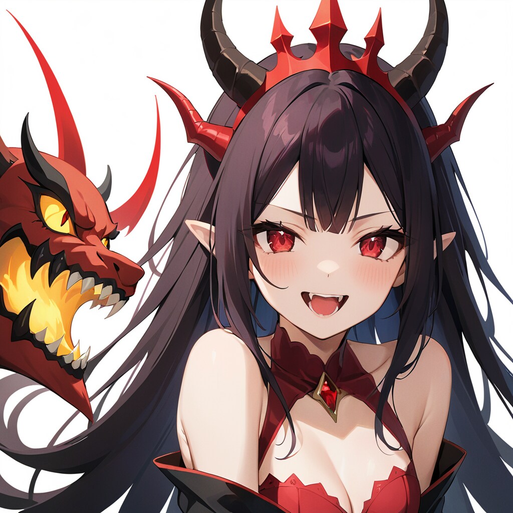 悪魔女王の笑み