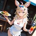 南国のビーチカフェで働く、しらけん社員 2枚目