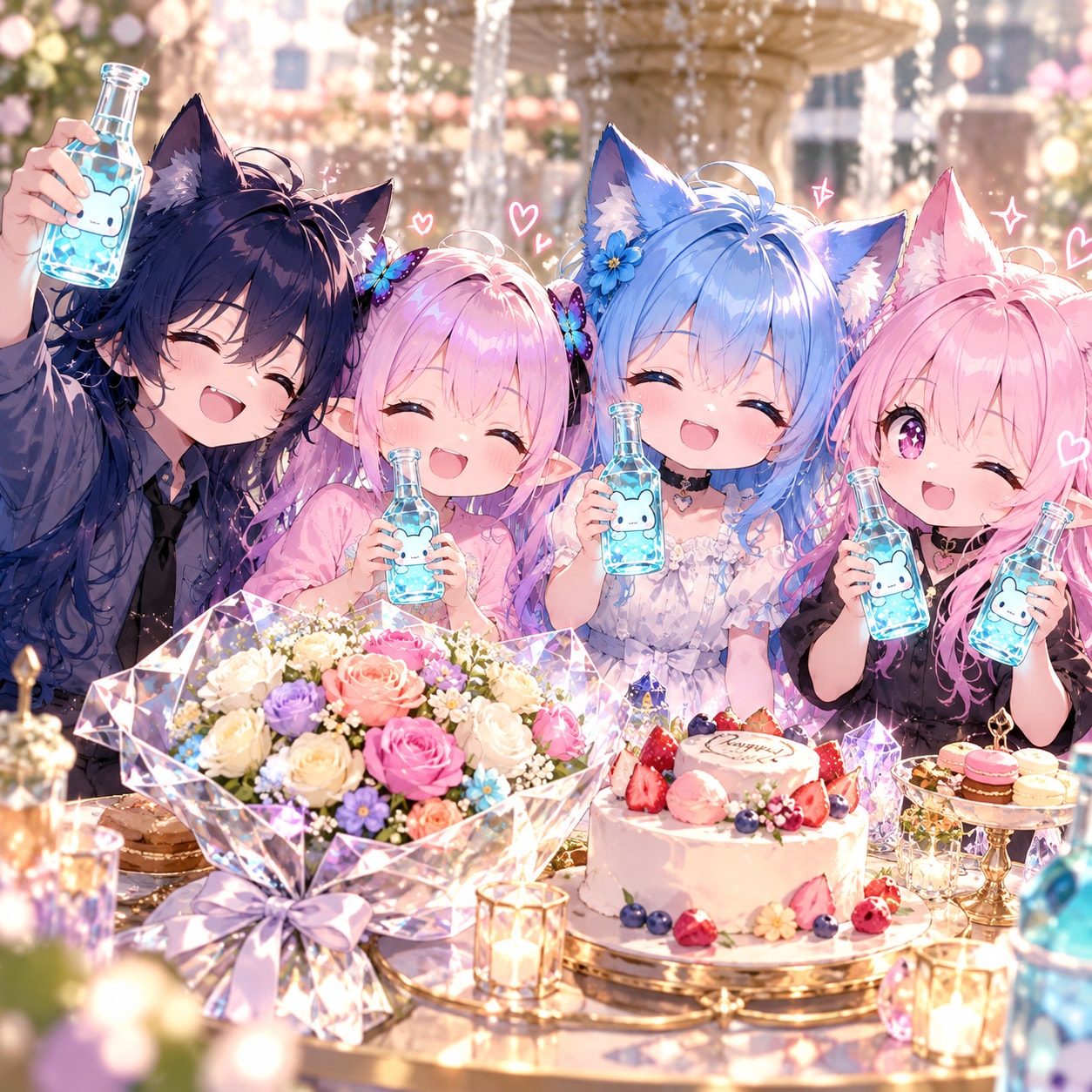 きねんパーティ♡ | の人気AIイラスト・グラビア