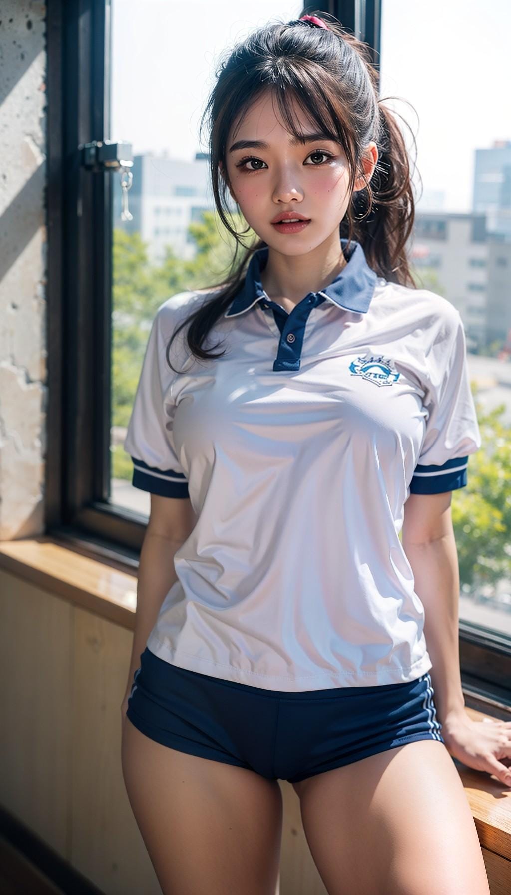 体操服女子高生