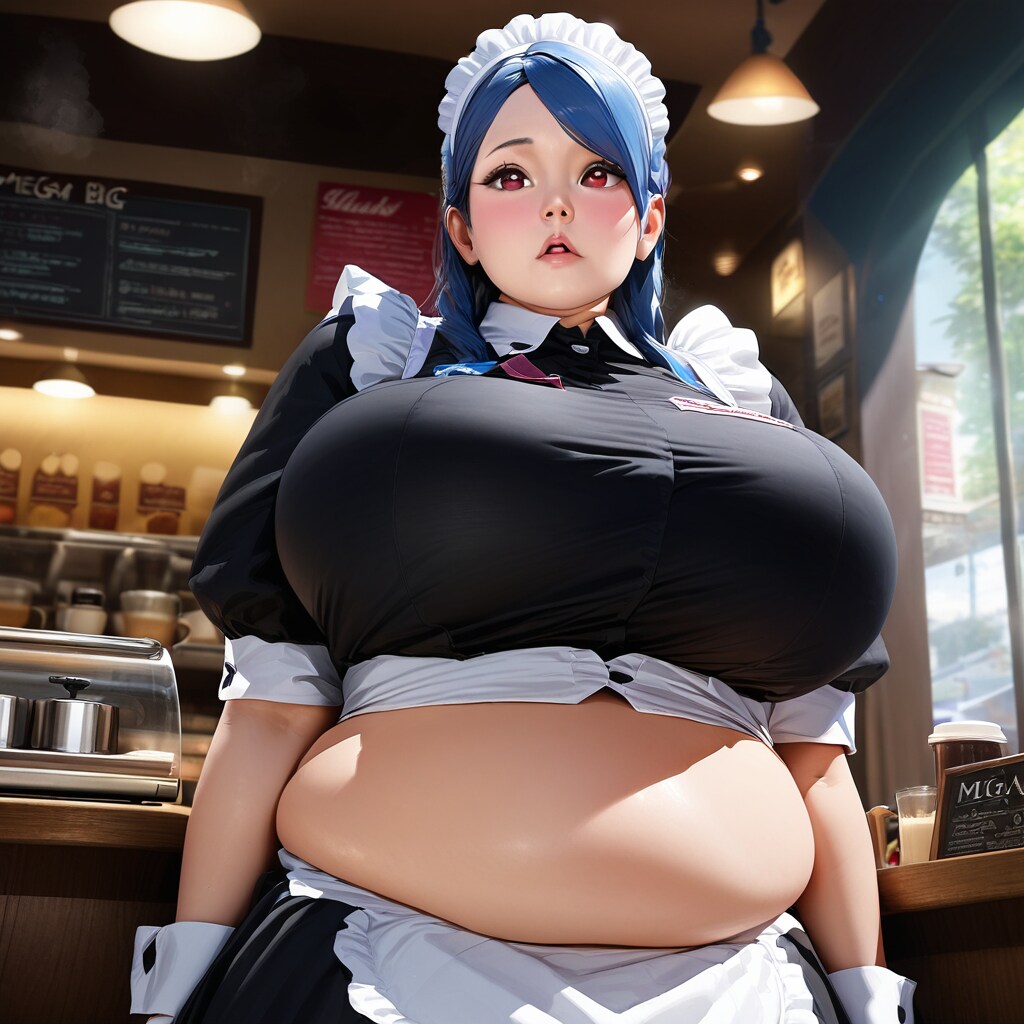 銀髪ぽっちゃりメイドを指名したのに青髪ぽっちゃりメイドが来た件