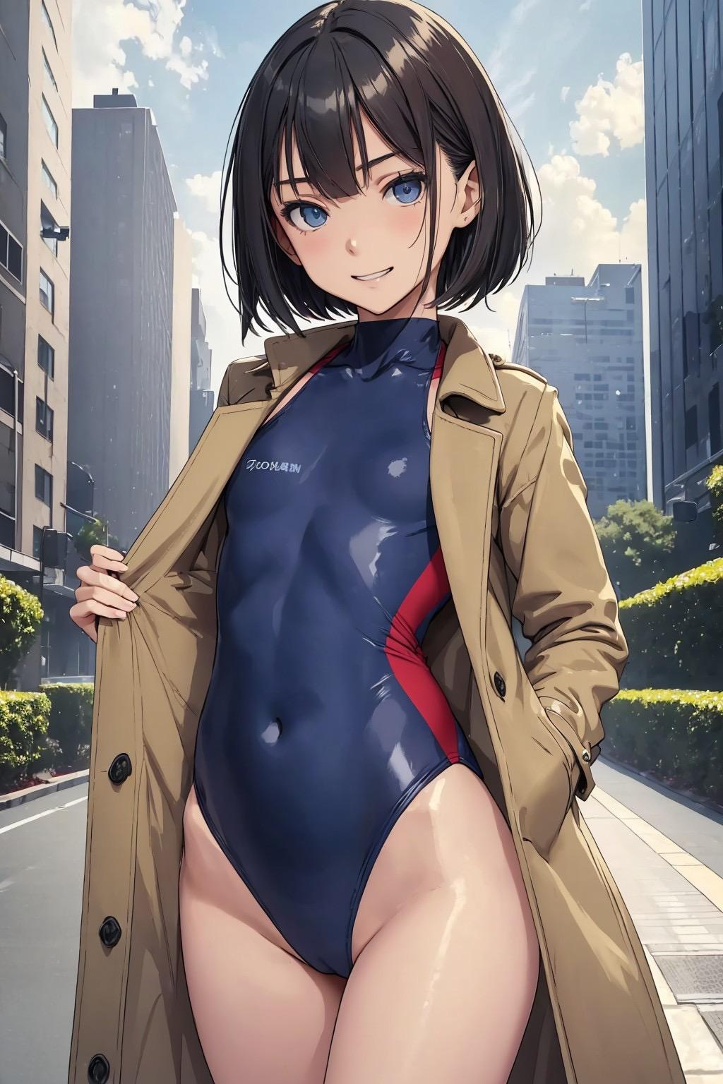 スク水露出狂