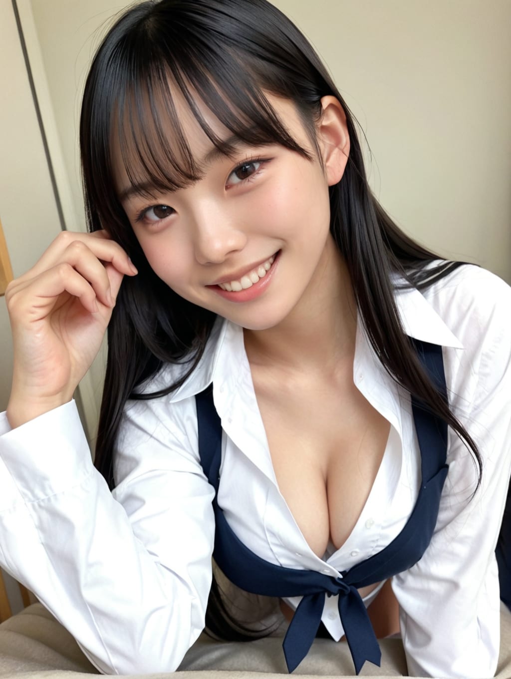 谷間JK