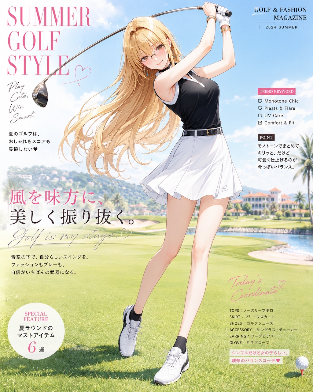 社内ゴルフコンペのゆづちゃん