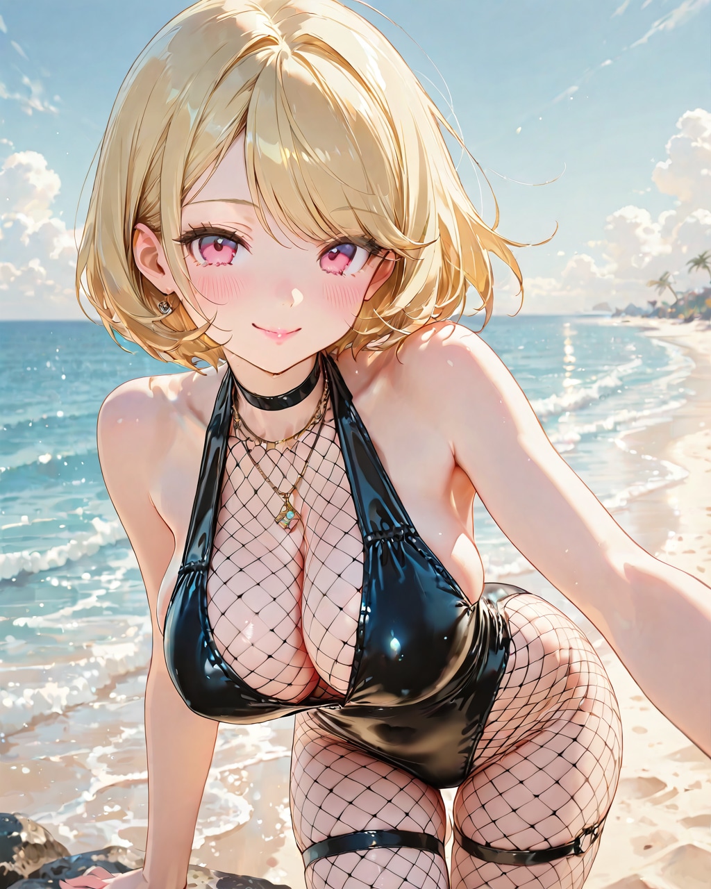 網タイ水着