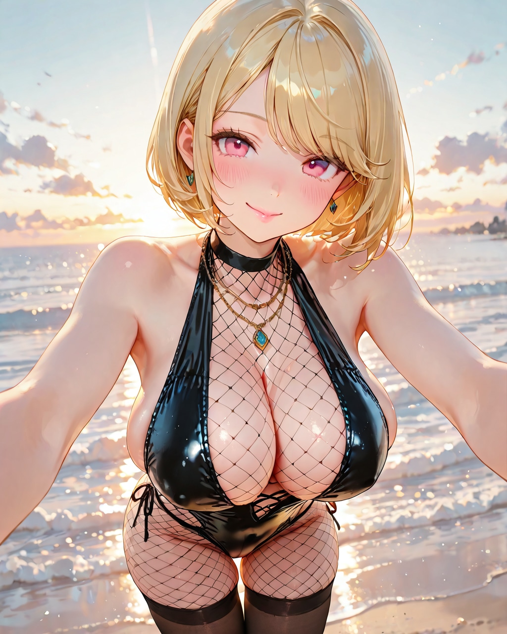 網タイ水着