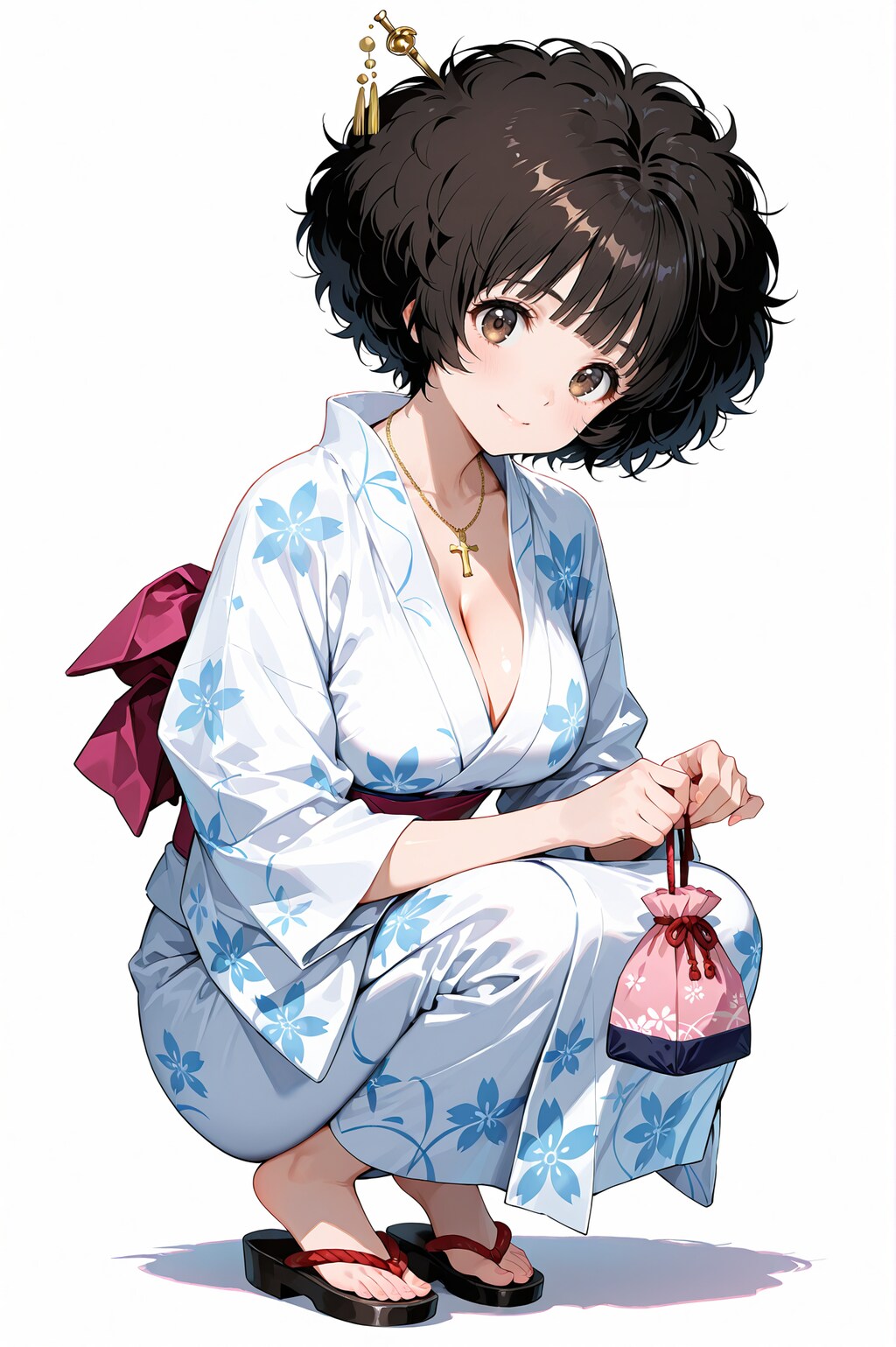 浴衣のアフワちゃん