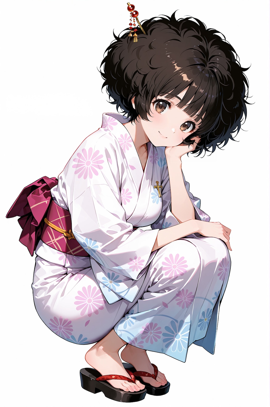 浴衣のアフワちゃん