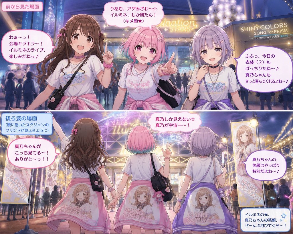 櫻木真乃オタクの島村卯月＆夢見りあむ＆輿水幸子