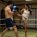 インド人女性とスパーリング 7枚目