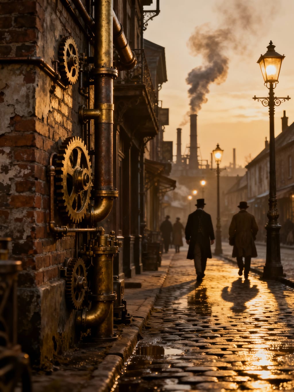 【Seedream4.0】夕暮れスチームパンク