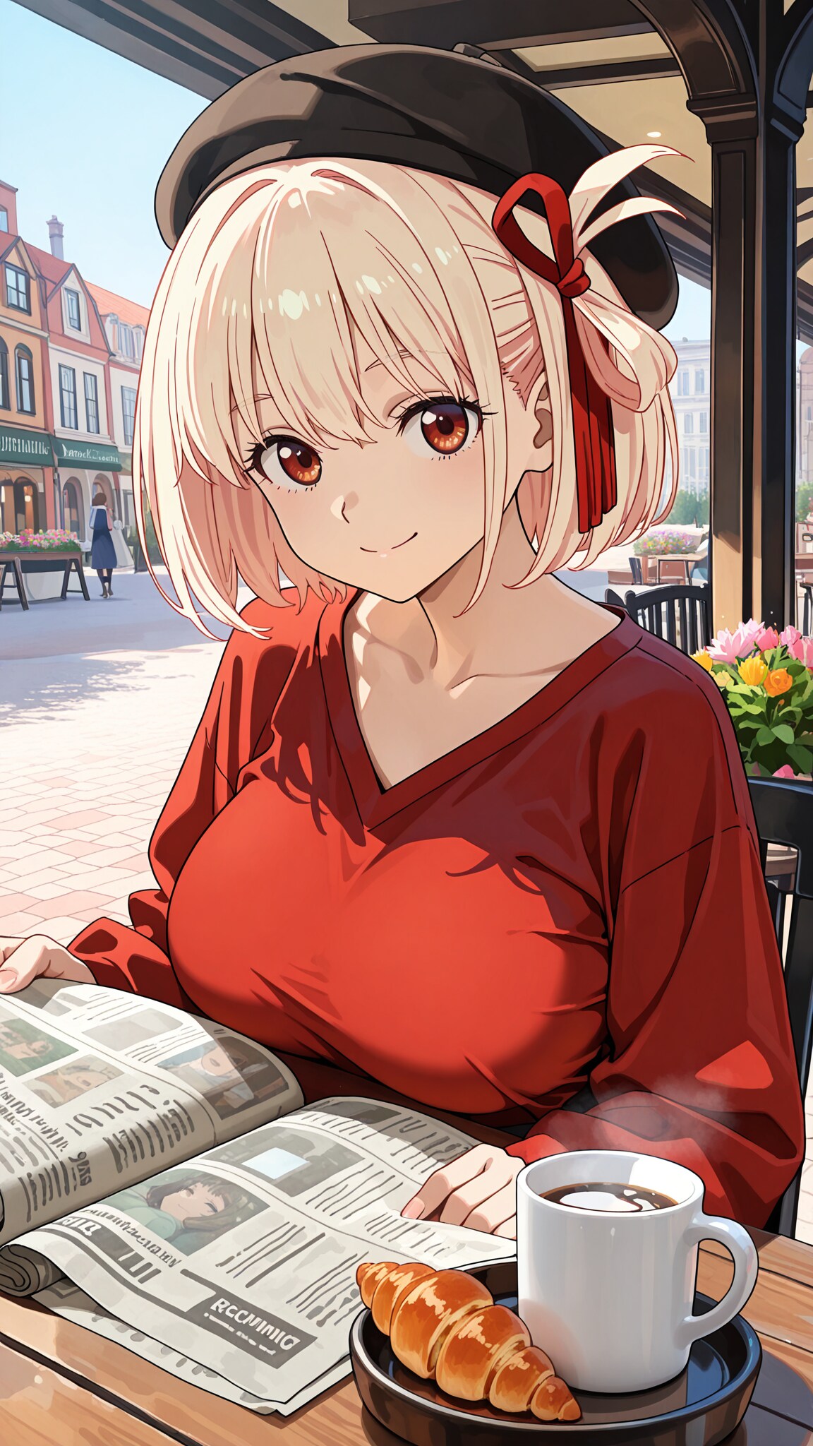 パリの朝カフェ