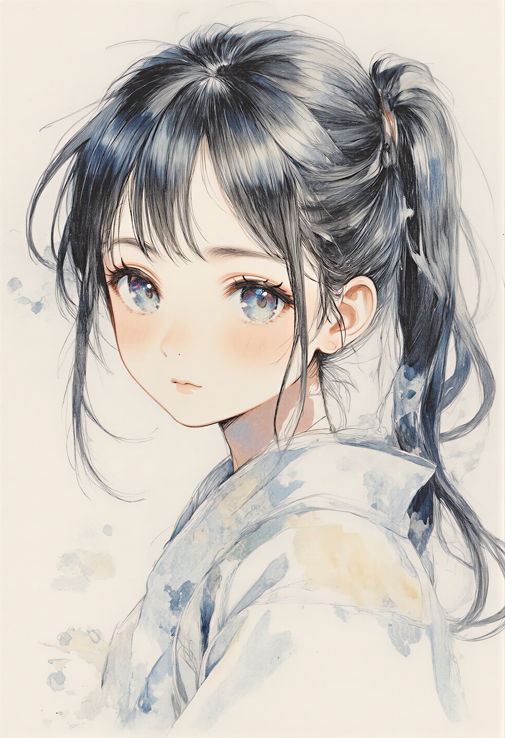 ポニーテールの女の子