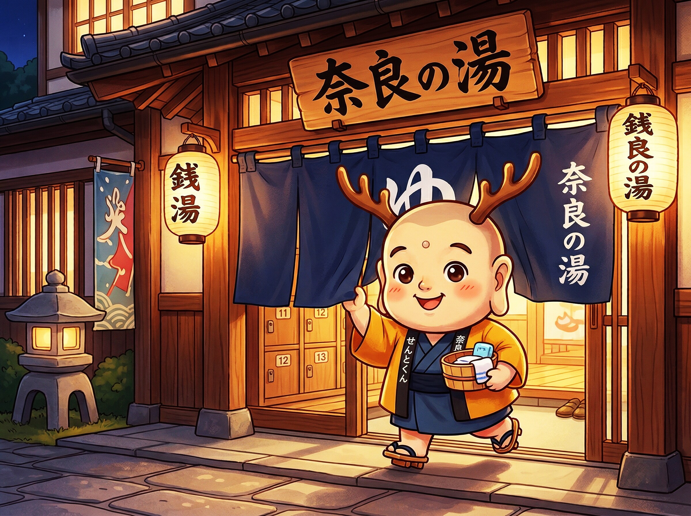 せんとくんが通う銭湯