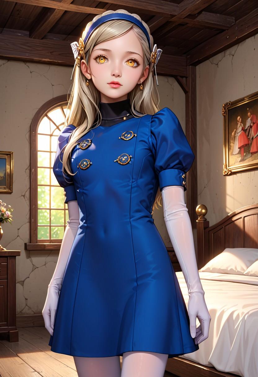 俺の部屋に遊びに来た金髪少女 | の人気AIイラスト・グラビア