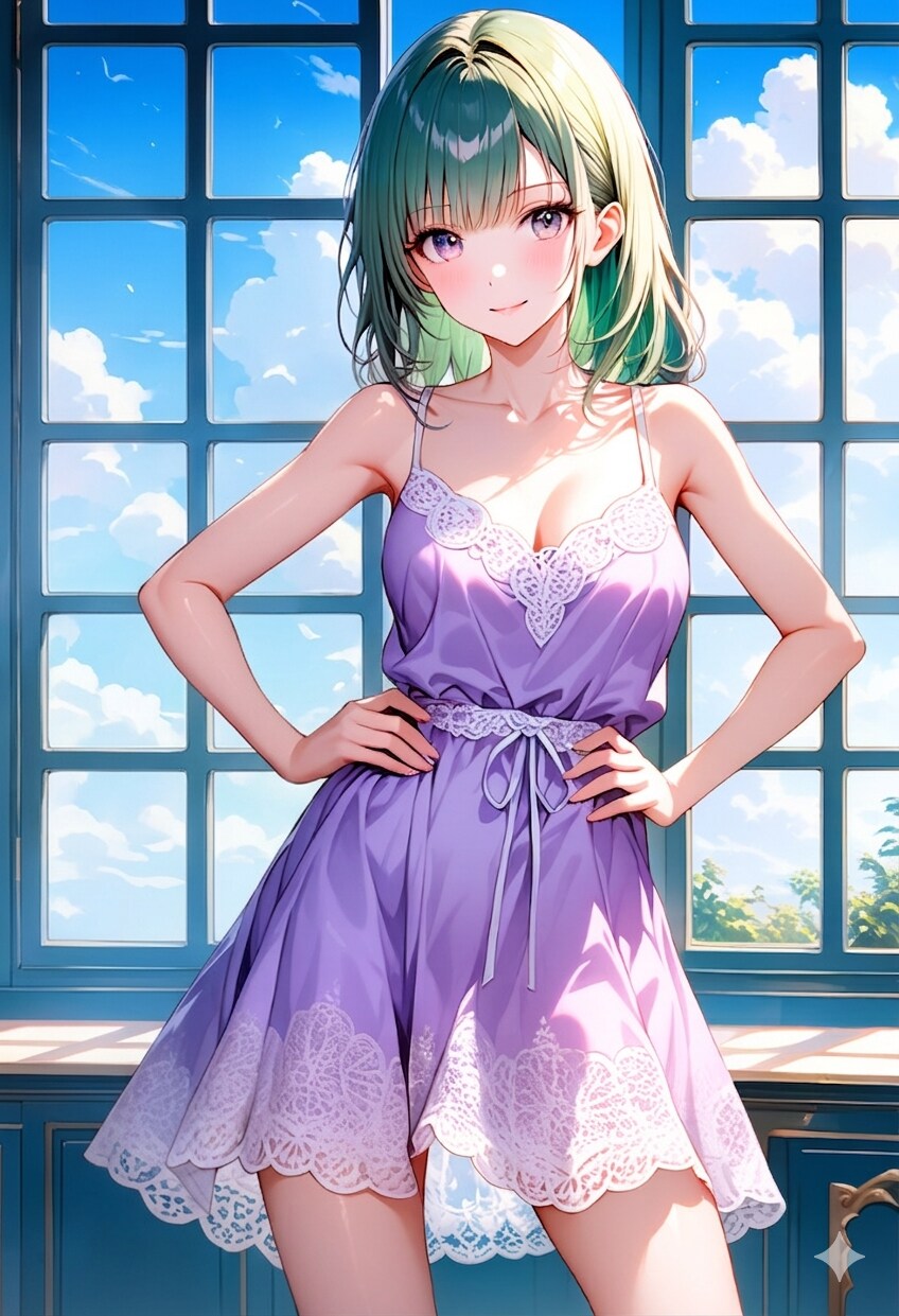 Days AI「窓際に立つ美少女」