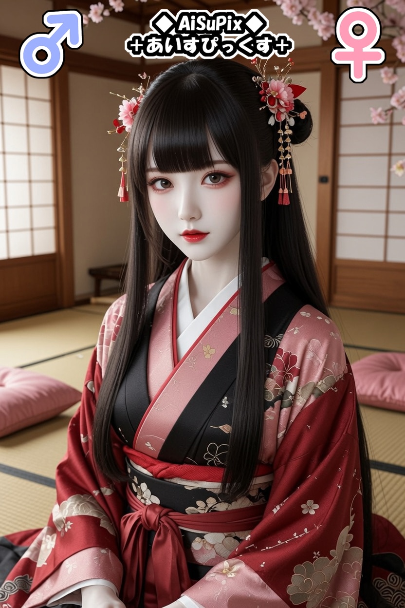 💙AiSuPix／着物衣装の美少女💙