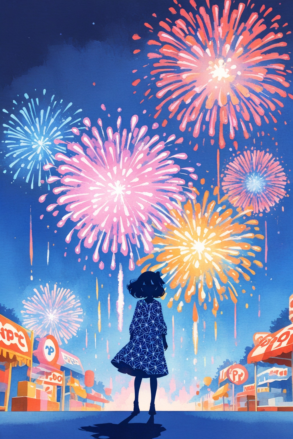 花火の音に消した、本当の気持ち 🎆✨