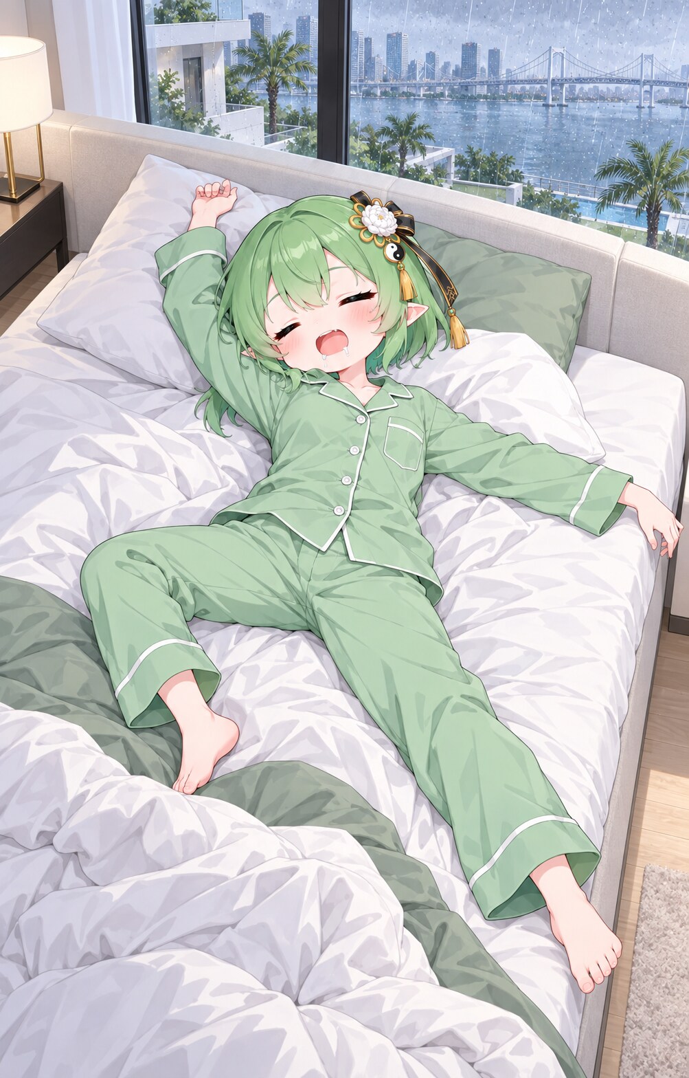 もちろん爆睡中の萌葱ちゃん | の人気AIイラスト・グラビア