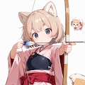 色んな服で色んなケモミミに弓を構えてもらった 3枚目