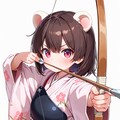 色んな服で色んなケモミミに弓を構えてもらった 2枚目