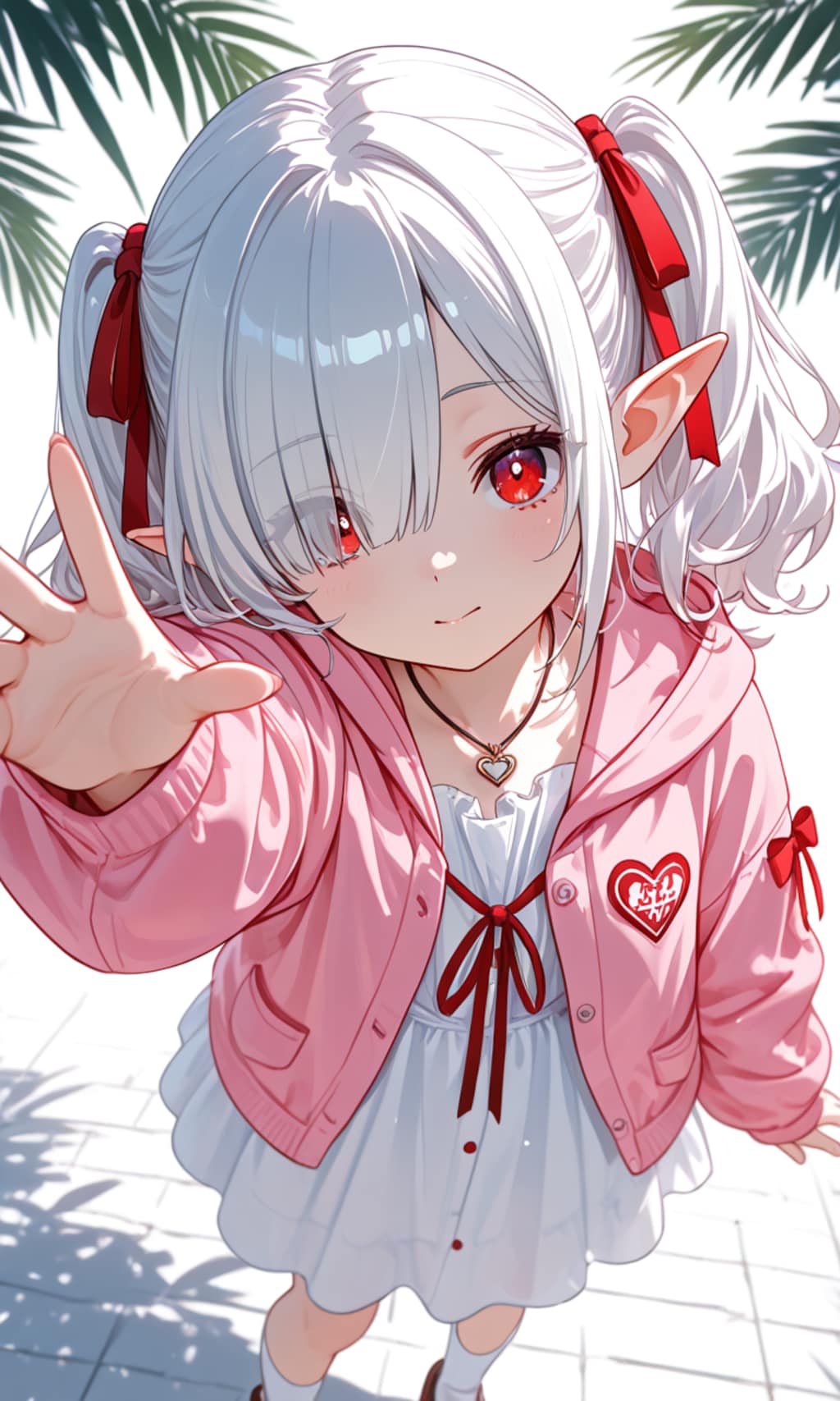 手を伸ばすシロネさん