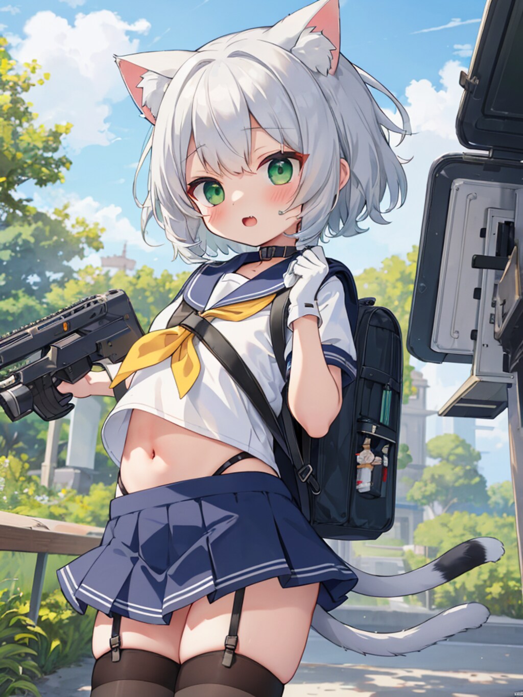 艦息（仮）？・ミケの鳥風くんコス