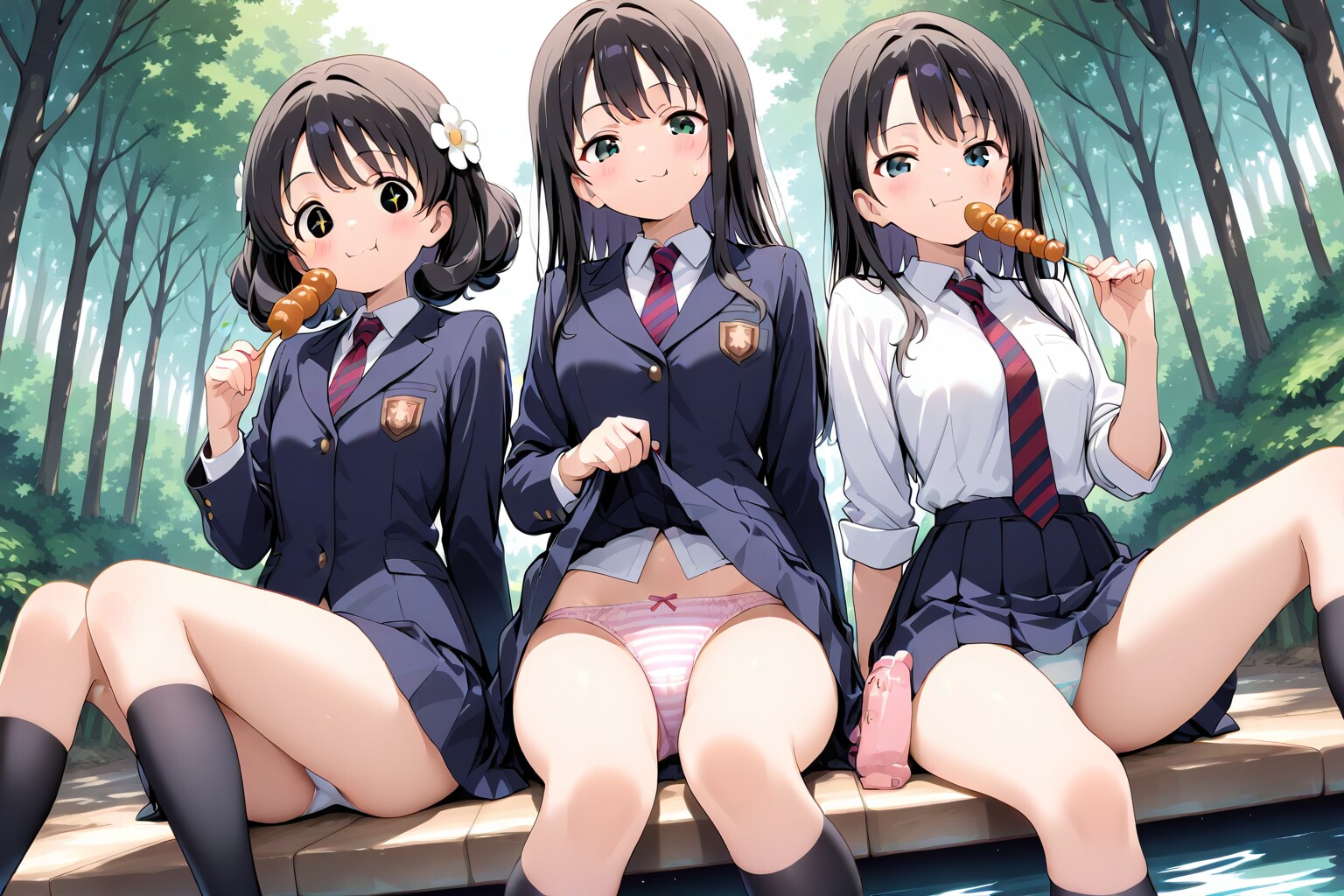 森の公園でおやつ