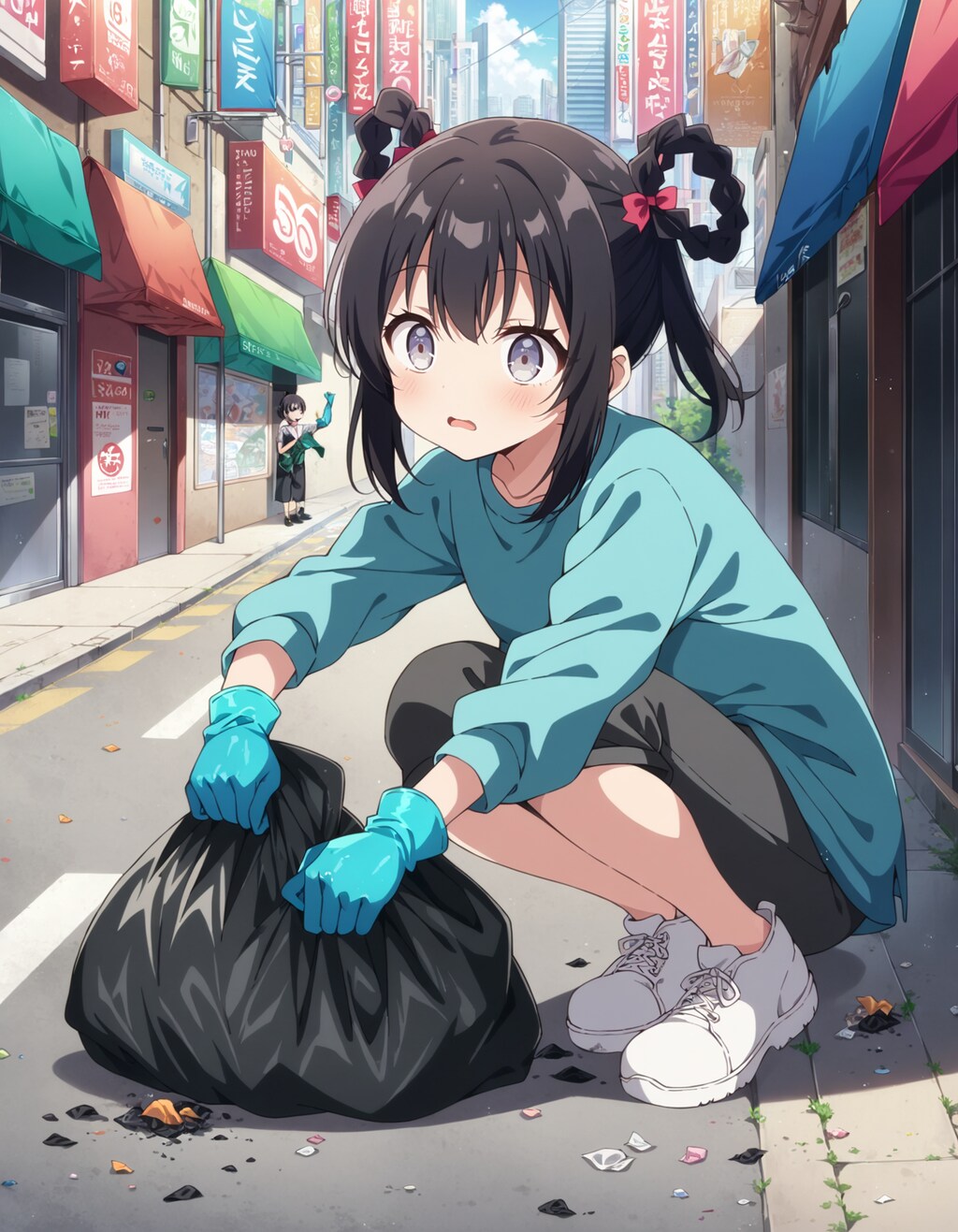 アースデイごみ拾い