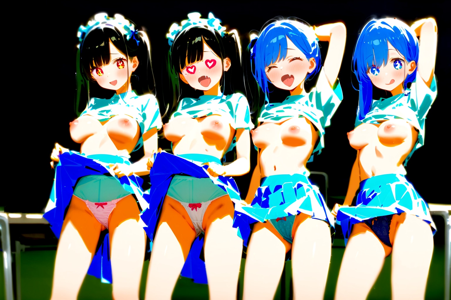 「あれ？効きすぎちゃったかな？2番目の子は僕が好きすぎてパンツ汚れちゃってるじゃないか。しょうがないなーハメてあげるから来なー♥」（導かれた魂の３５）