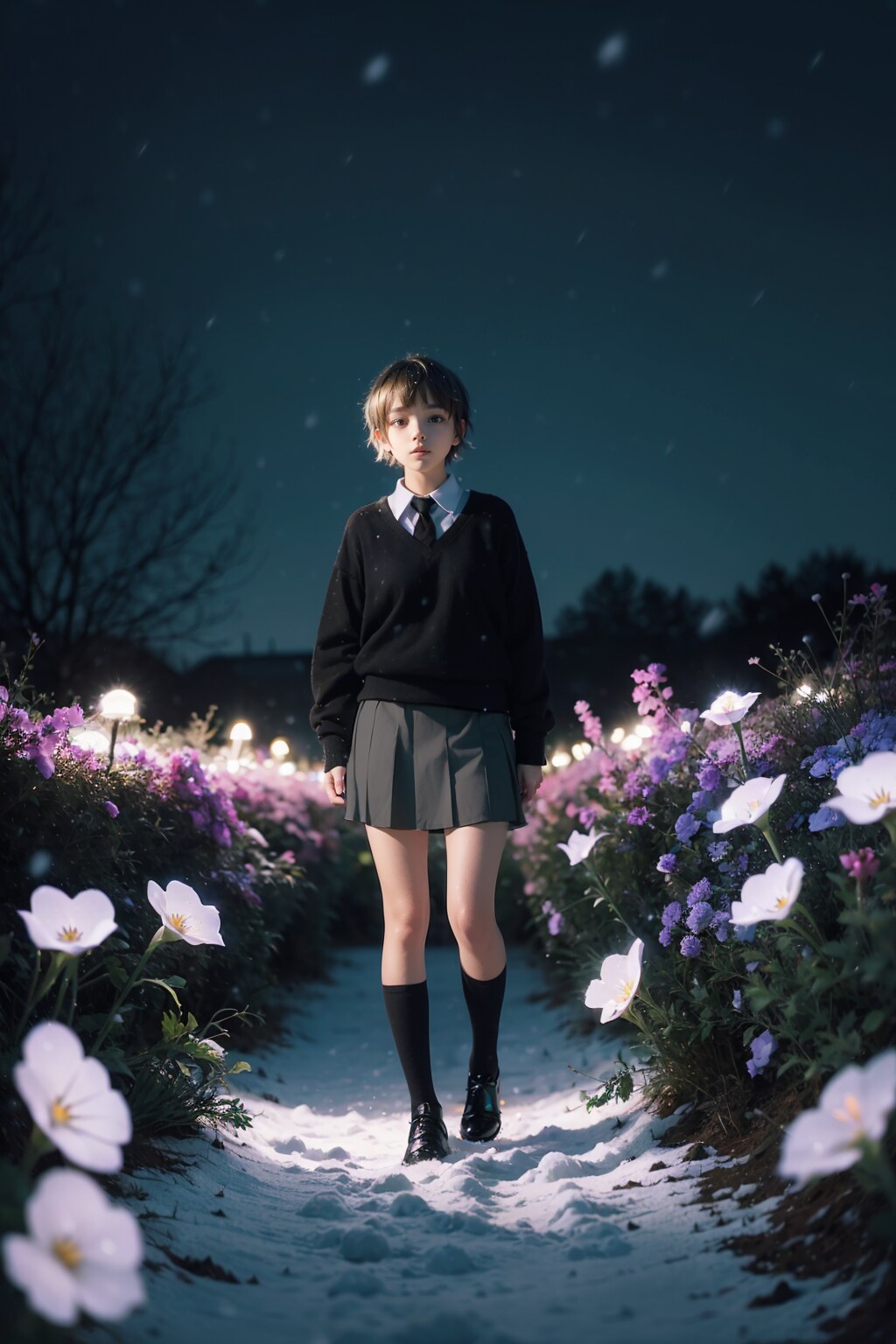 夜の花 | の人気AIイラスト・グラビア