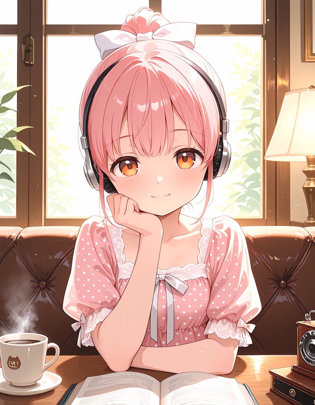 静かなカフェで過ごす休日