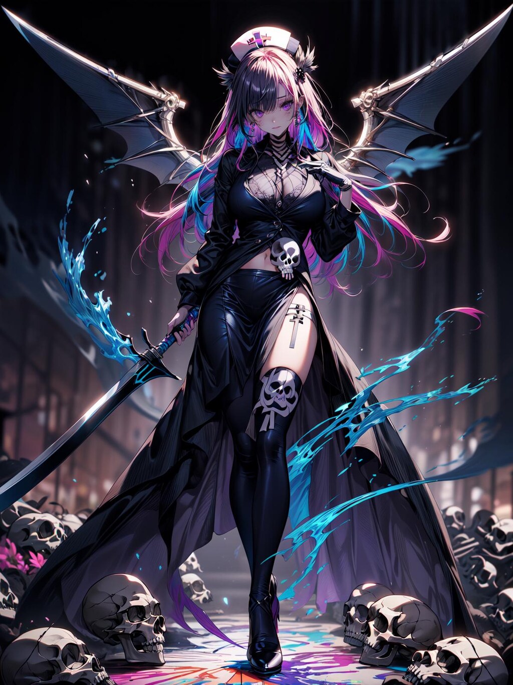 ナース x 骸骨 x 美少女