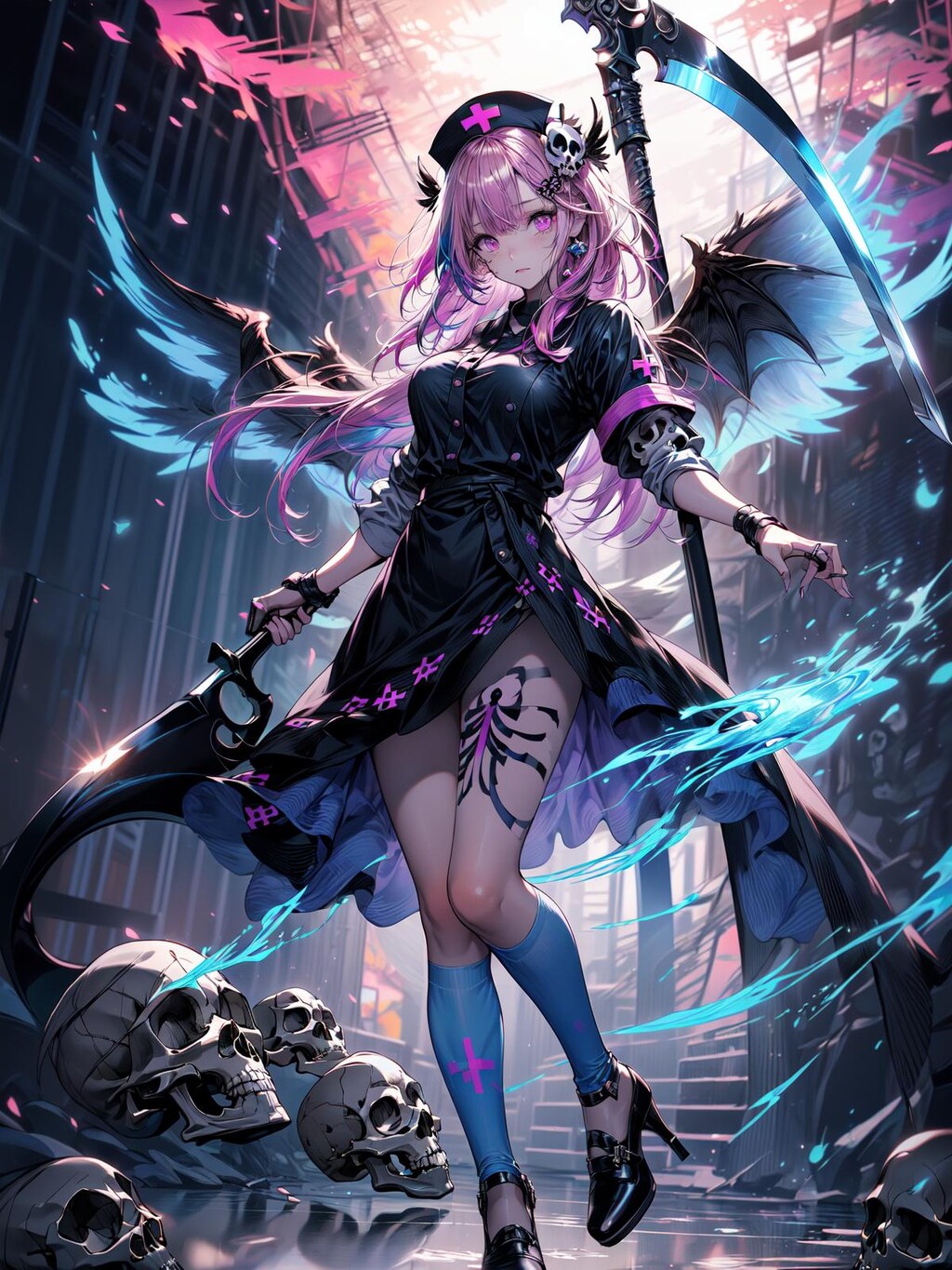 ナース x 骸骨 x 美少女