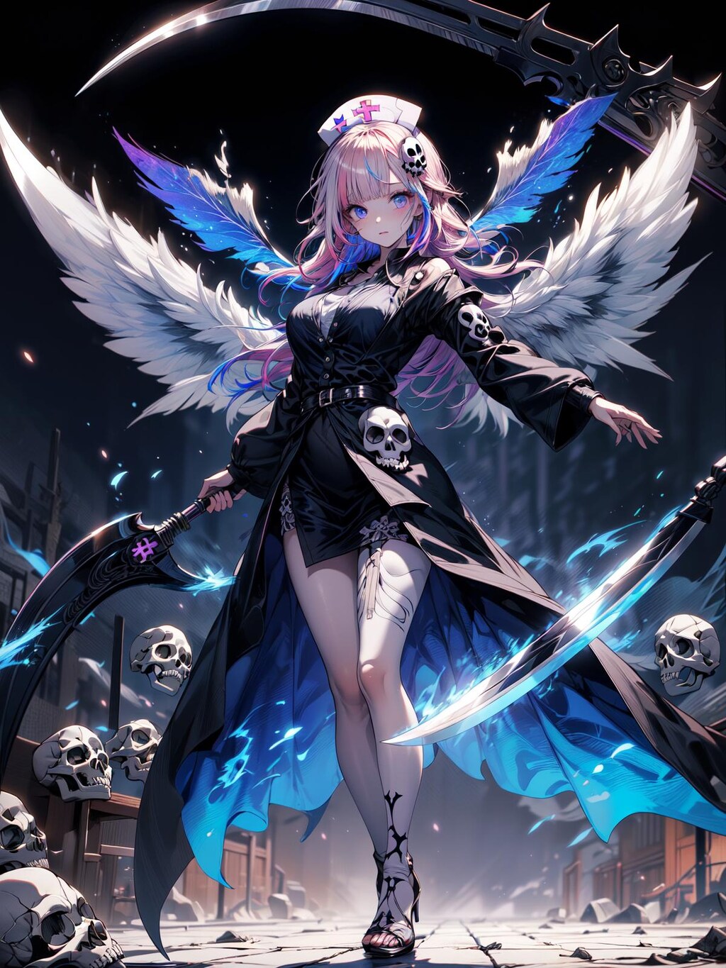 ナース x 骸骨 x 美少女