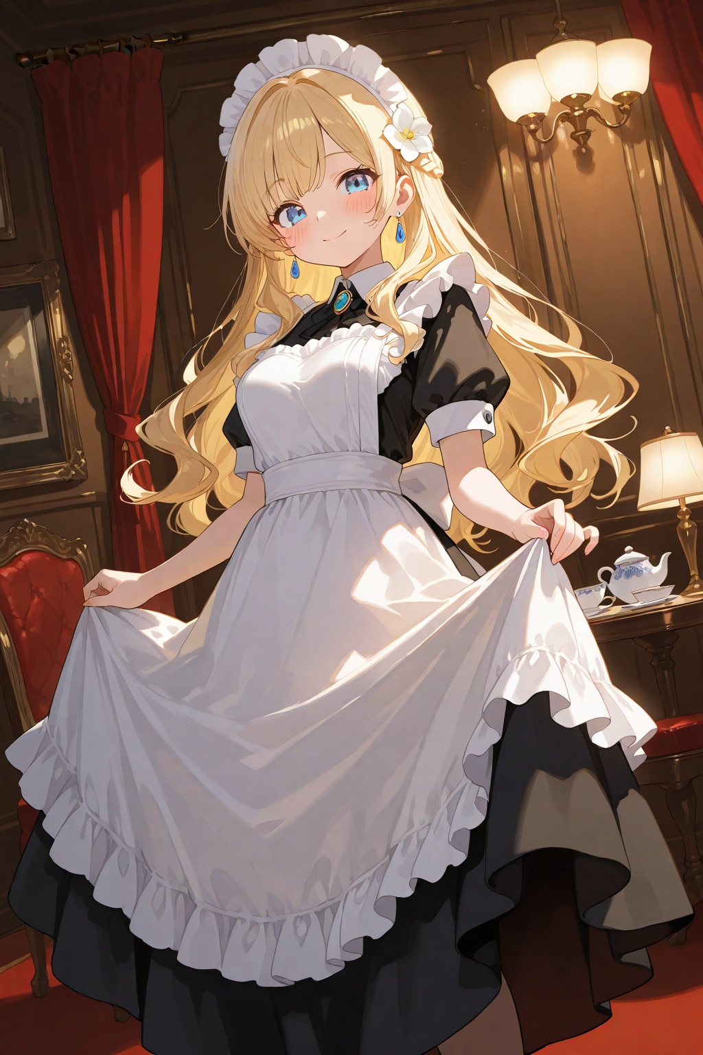 金のメイド姫 | の人気AIイラスト・グラビア