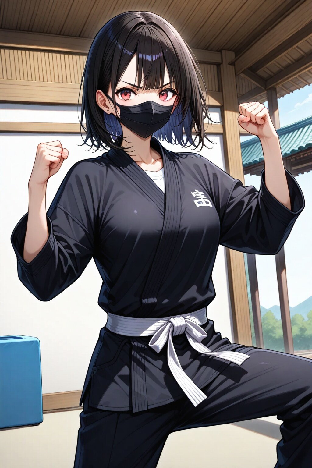 ブラックカラテマスクちゃんに襲撃される日々