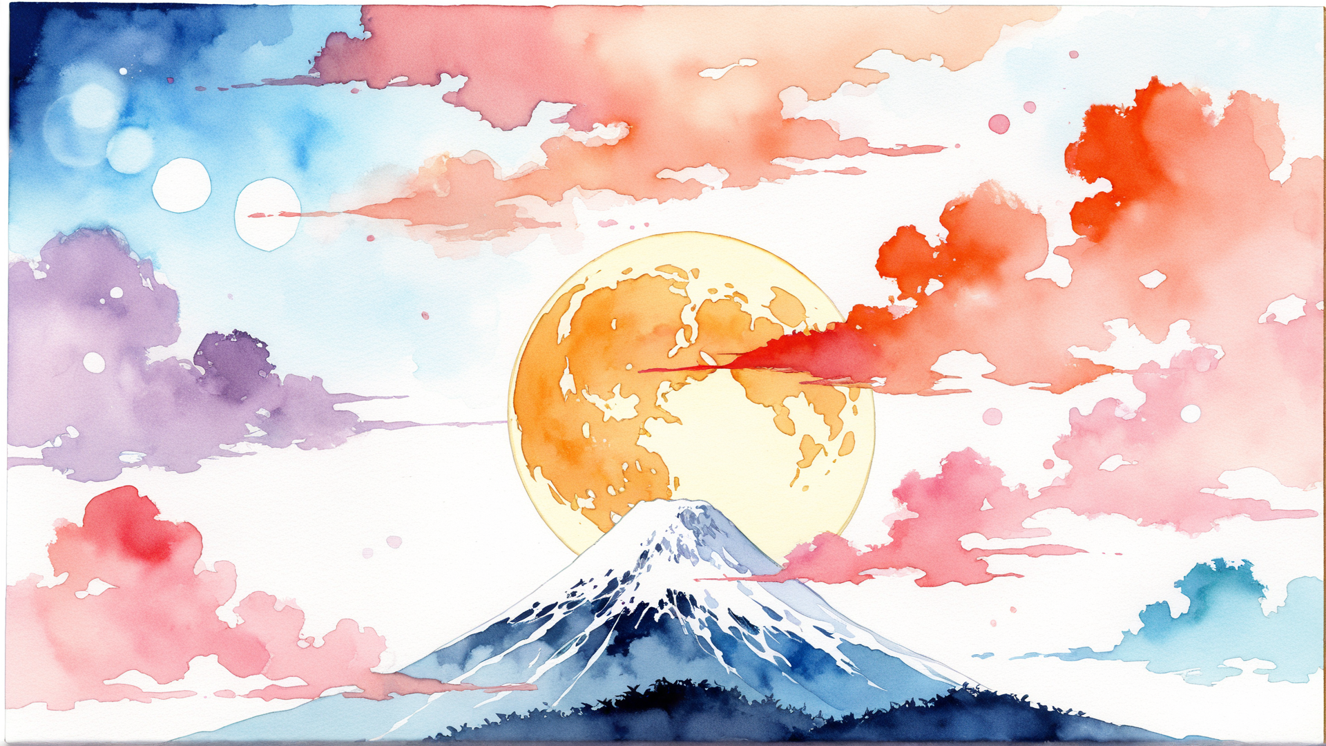 富士に月 | の人気AIイラスト・グラビア