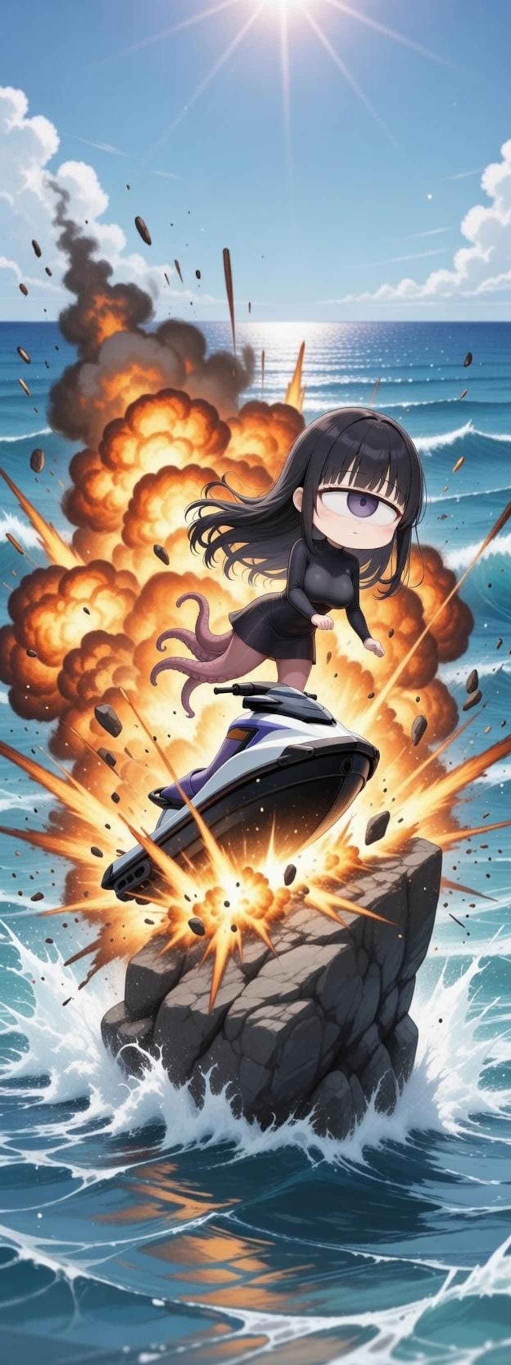 単眼スキュラちゃん.50　水上バイク