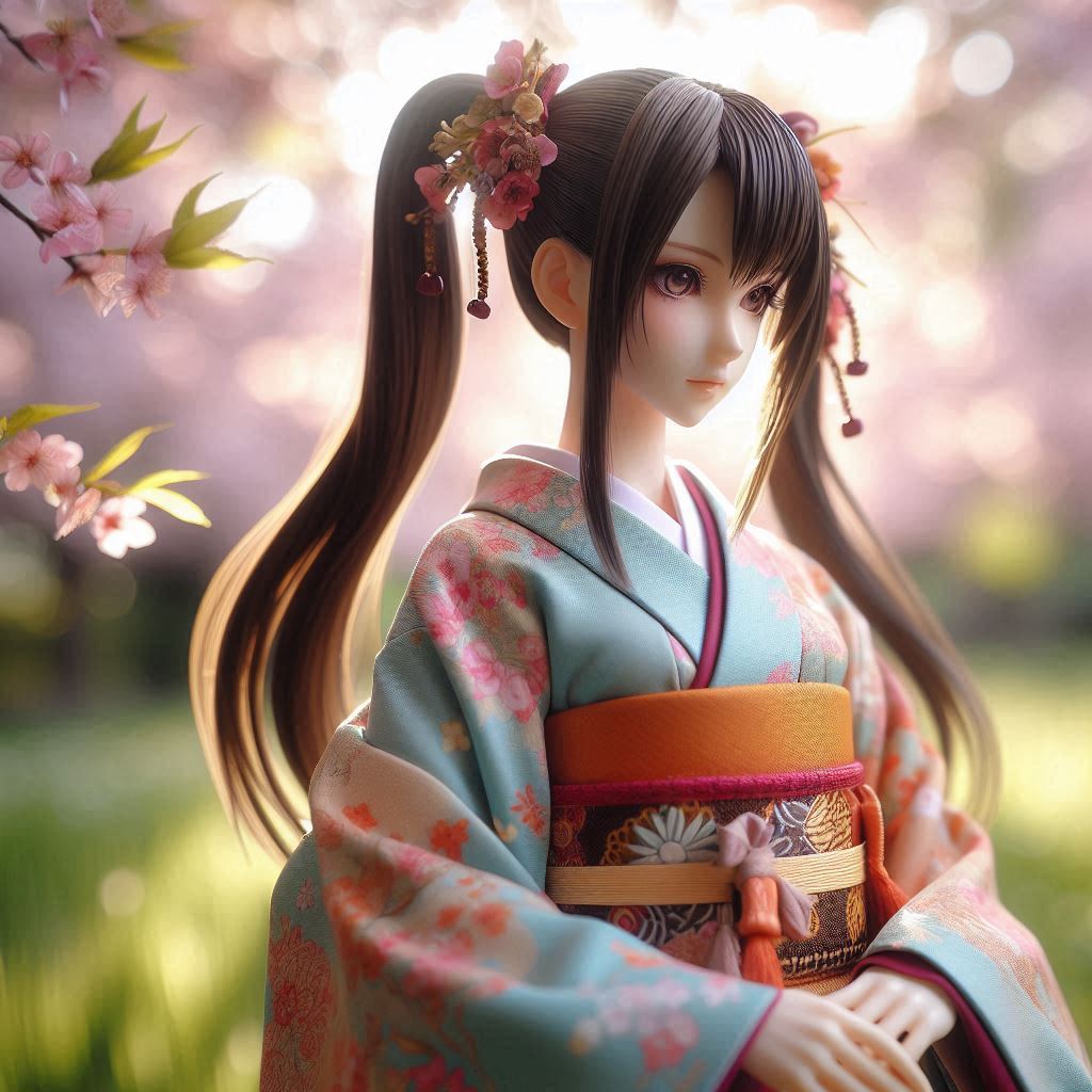 ツインテール和服フィギュア