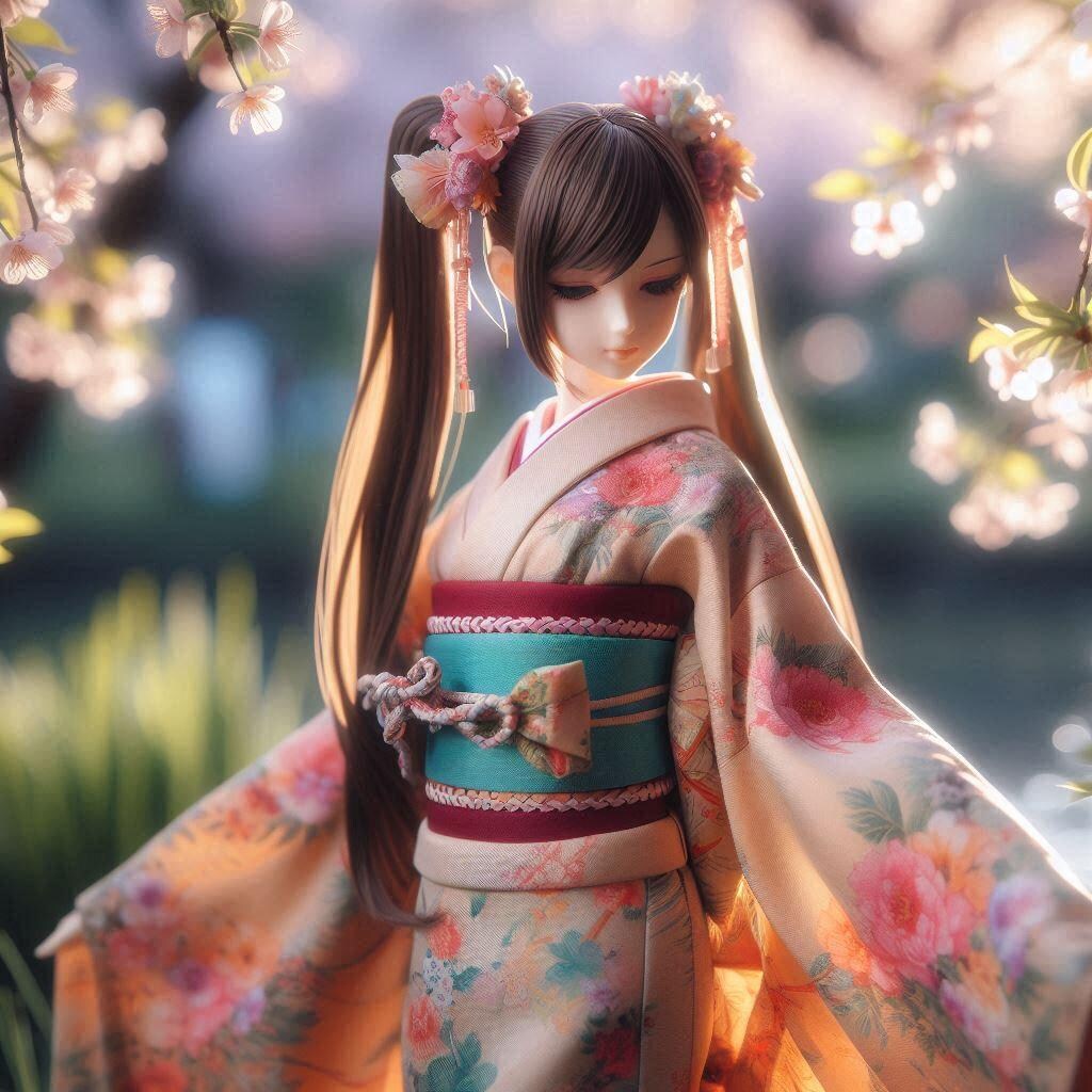 ツインテール和服フィギュア