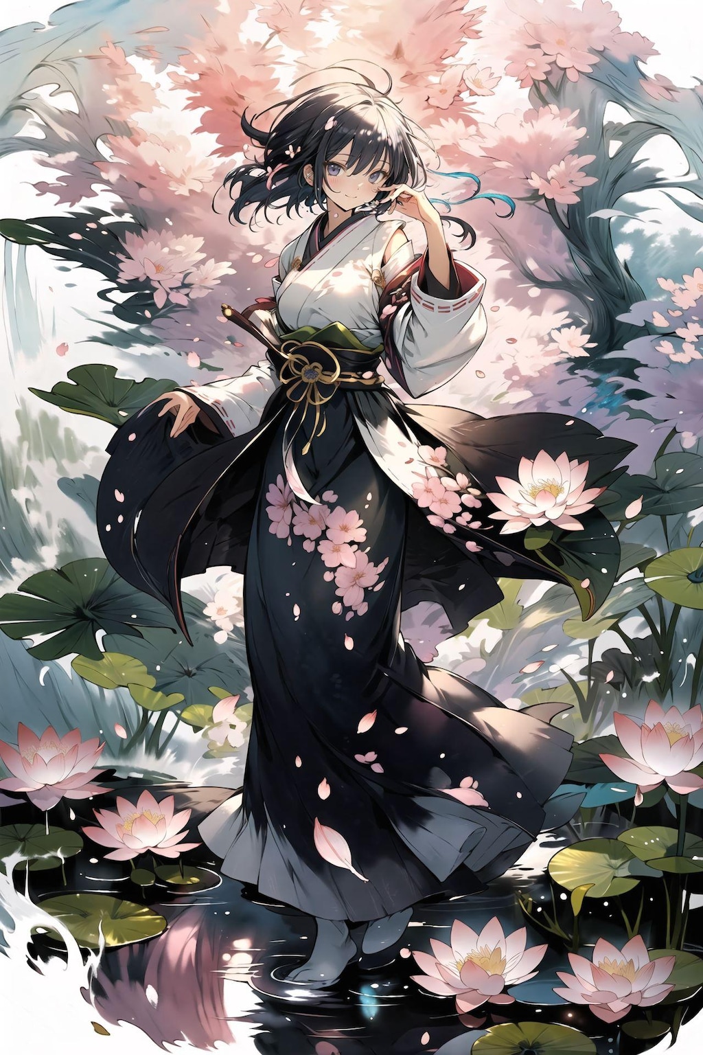 異世界の女神さま（水彩）