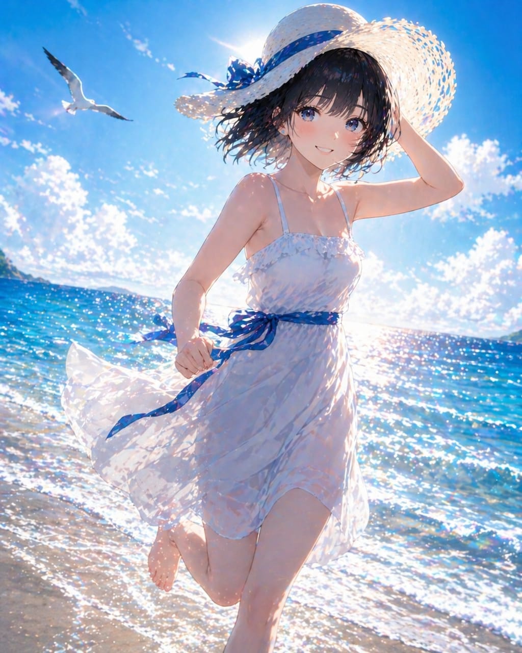 海辺の少女