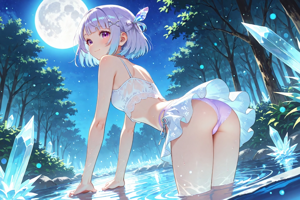 水面に手を