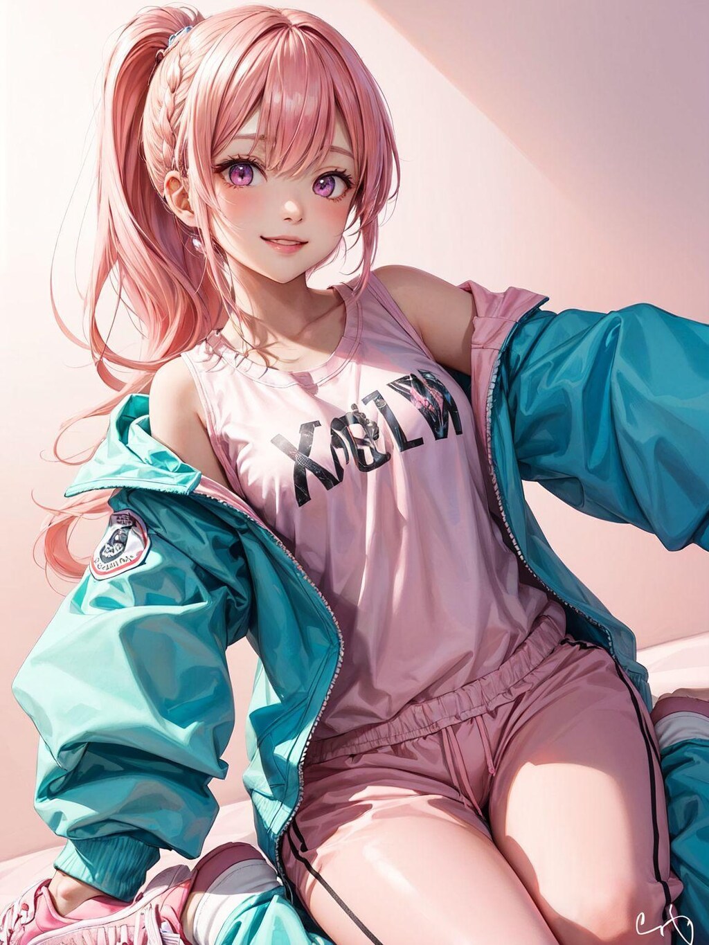 ピンクの娘