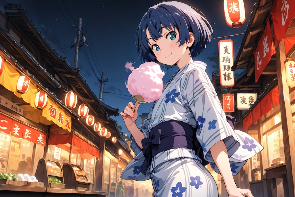 🍭柑菜さんの夜店巡り(*´ω｀*)