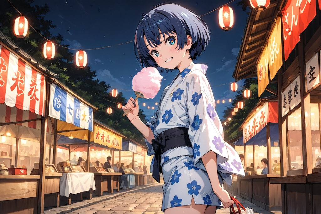 🍭柑菜さんの夜店巡り(*´ω｀*)