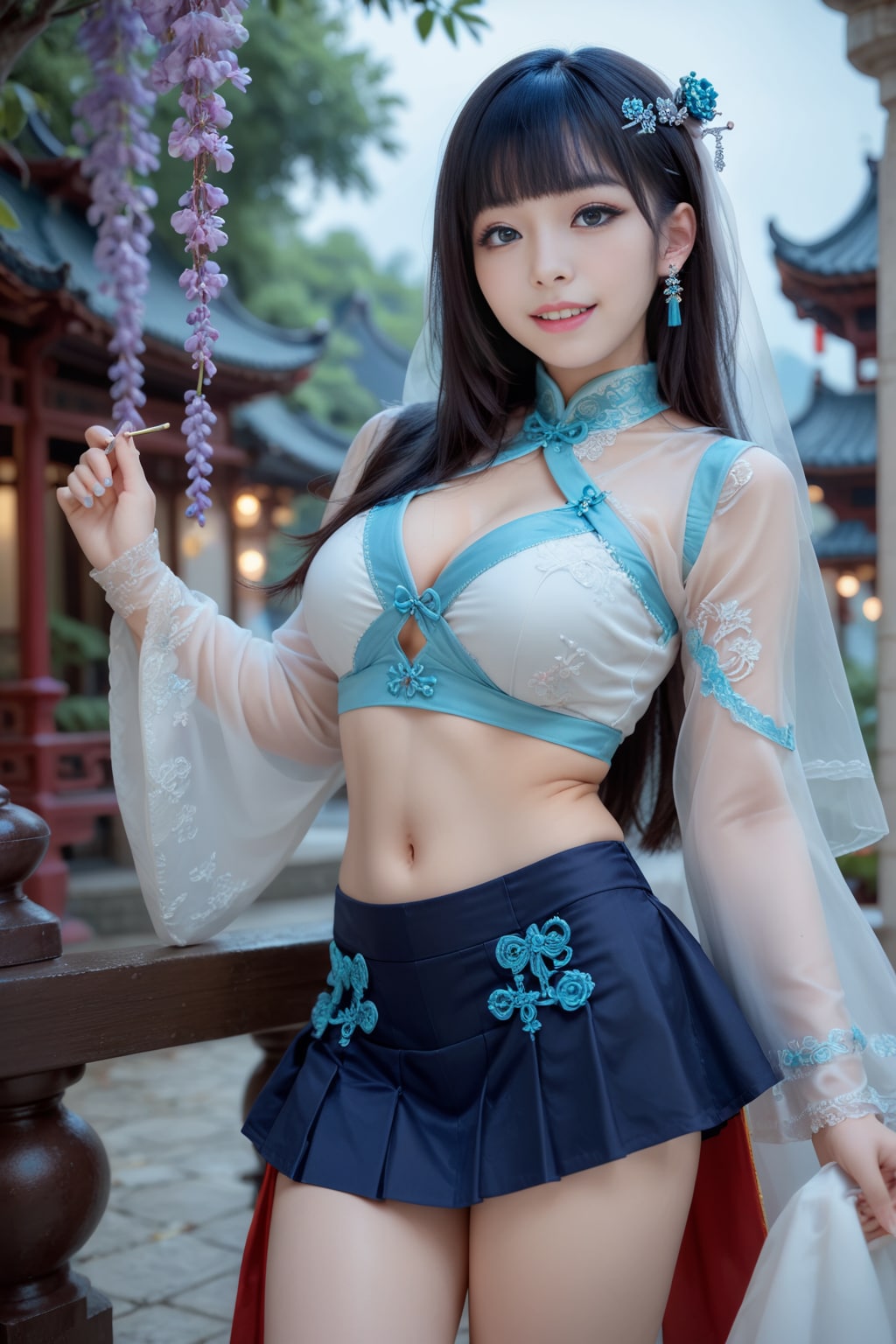 シアンブルーの中華花嫁